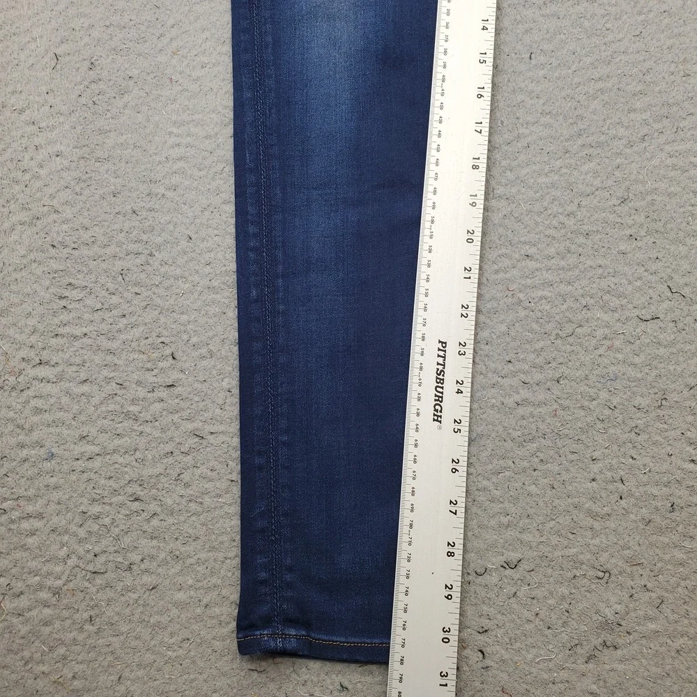 Hudson Jeans Womens 29 Blue Denim Stretch Skinny Leg 2 Button-Fly Streetwear